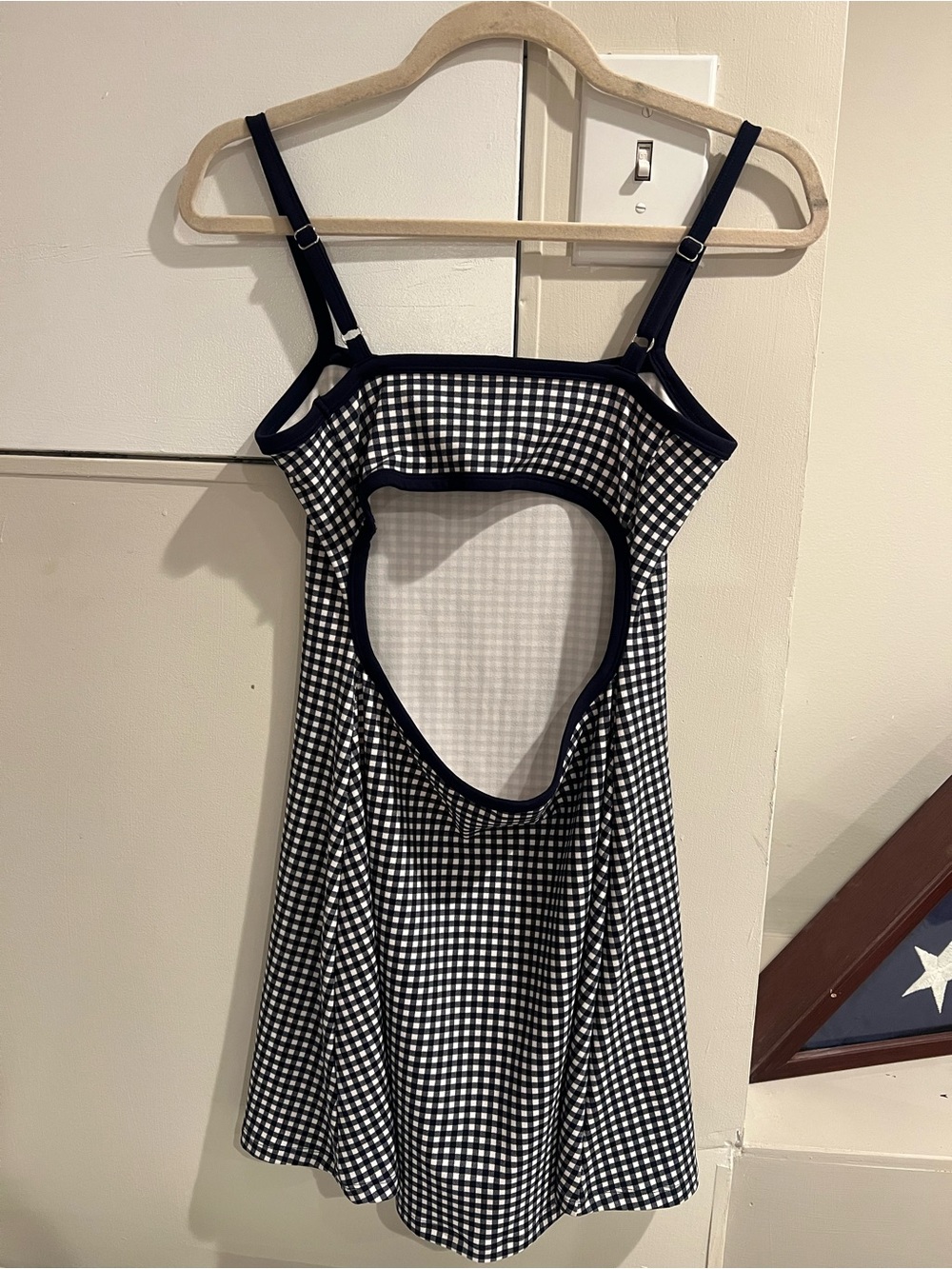 Wild Fable ButterBliss Mini Skater Dress in Navy and White - Size Small - Picture 4 of 5